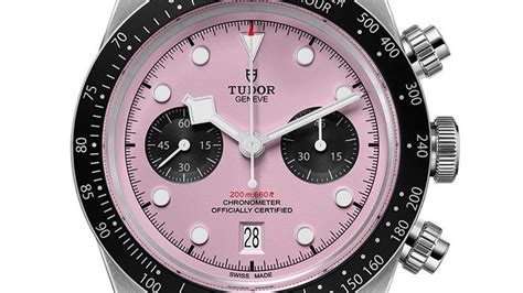 tudor black.bay chrono pink|tudor inter miami watch.